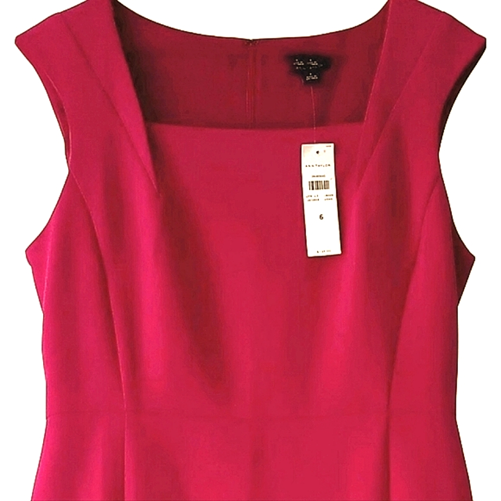 BNWT Ann Taylor pink midi dress (women size 6)